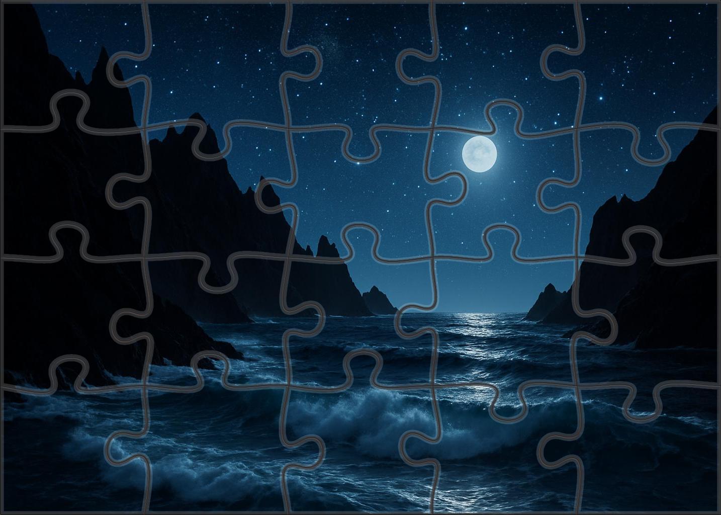 Midnight Ocean Headlands Puzzle Collection