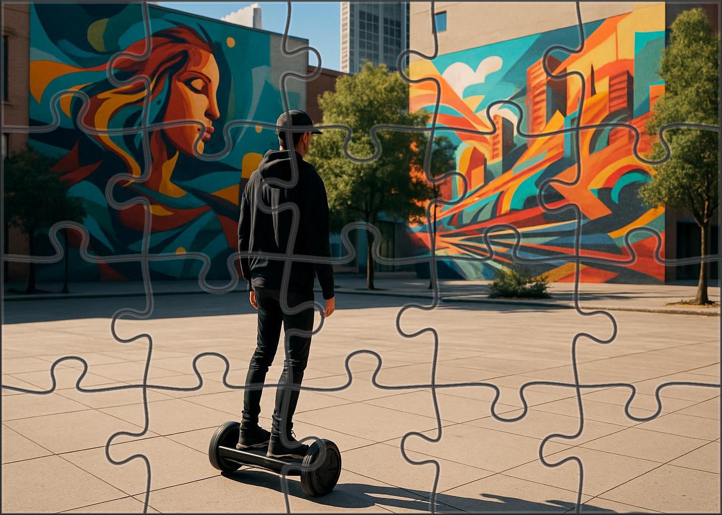 Electric Hoverboard Commuter 500 Piece Puzzle