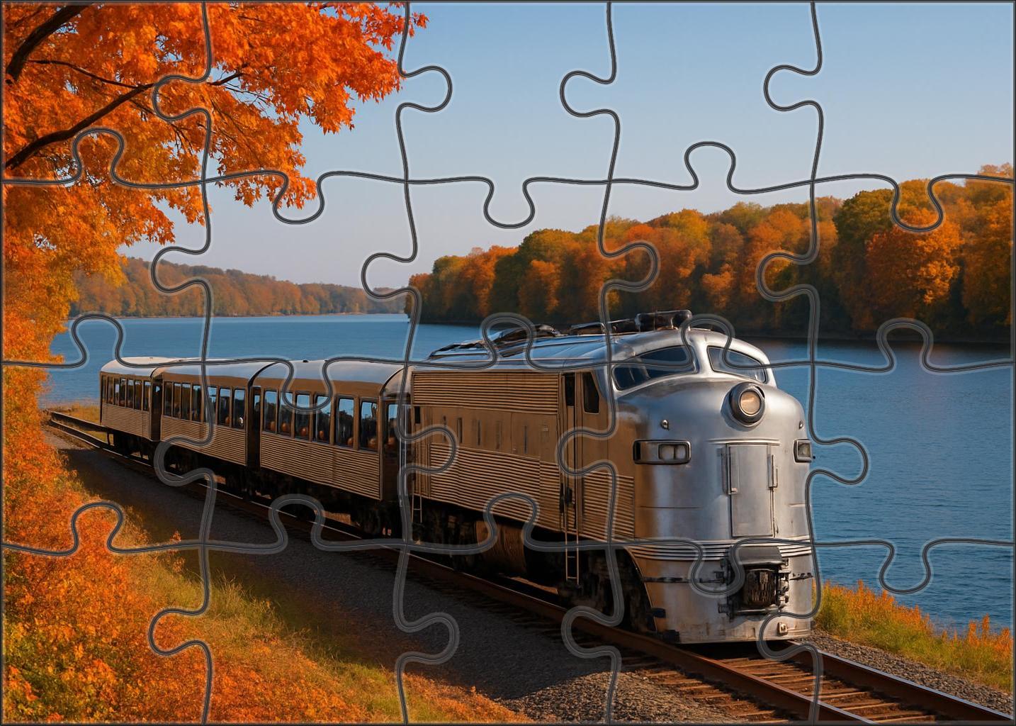 Lakeshore Panorama Coach Premium Puzzle Pieces