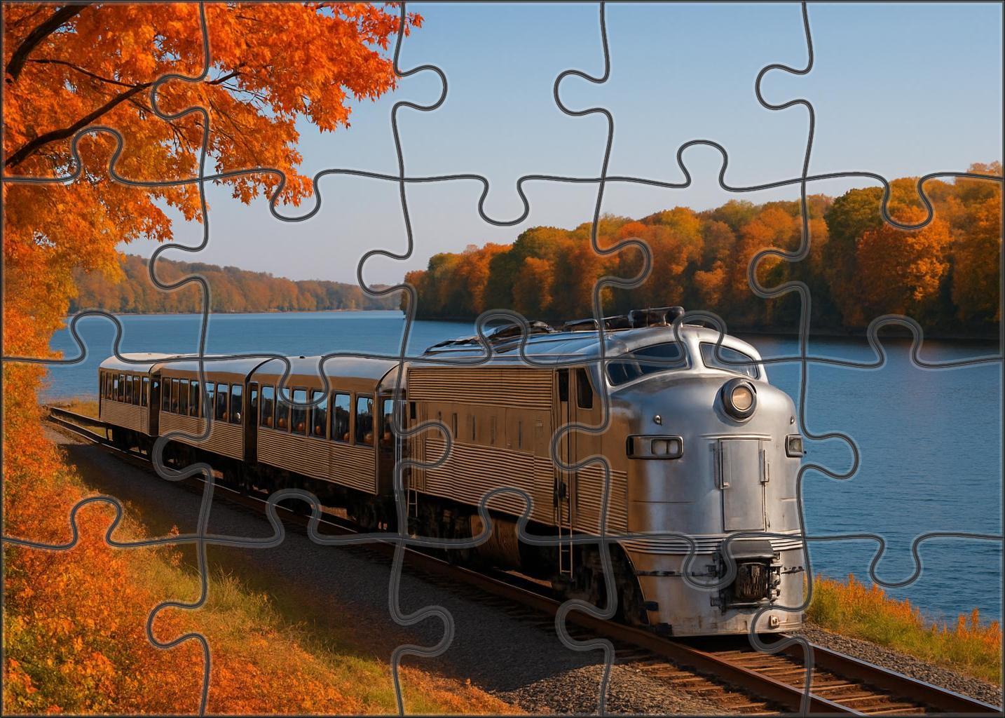 Lakeshore Panorama Coach Premium Puzzle Pieces
