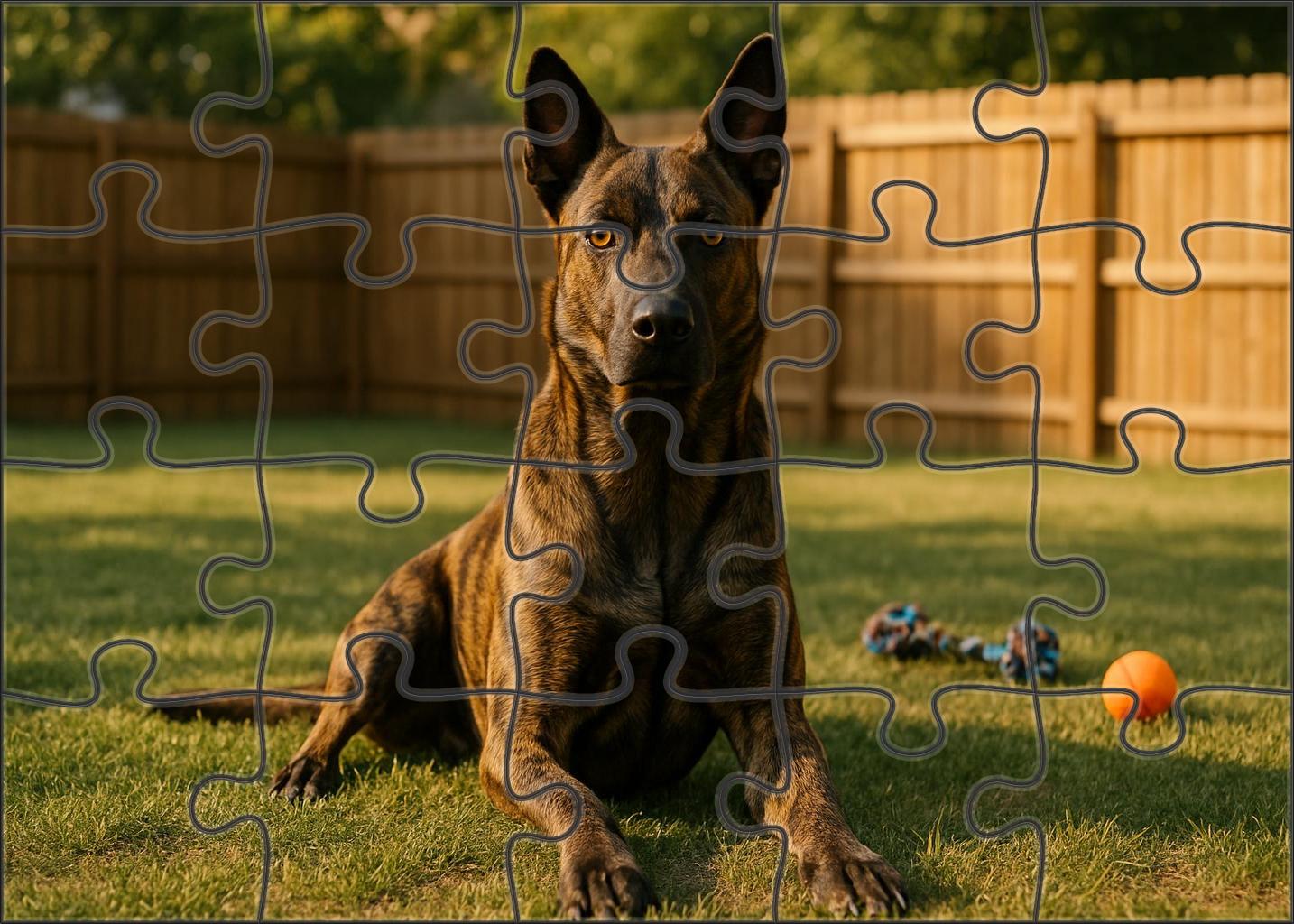 Brindle Guardian Puzzle For Kids