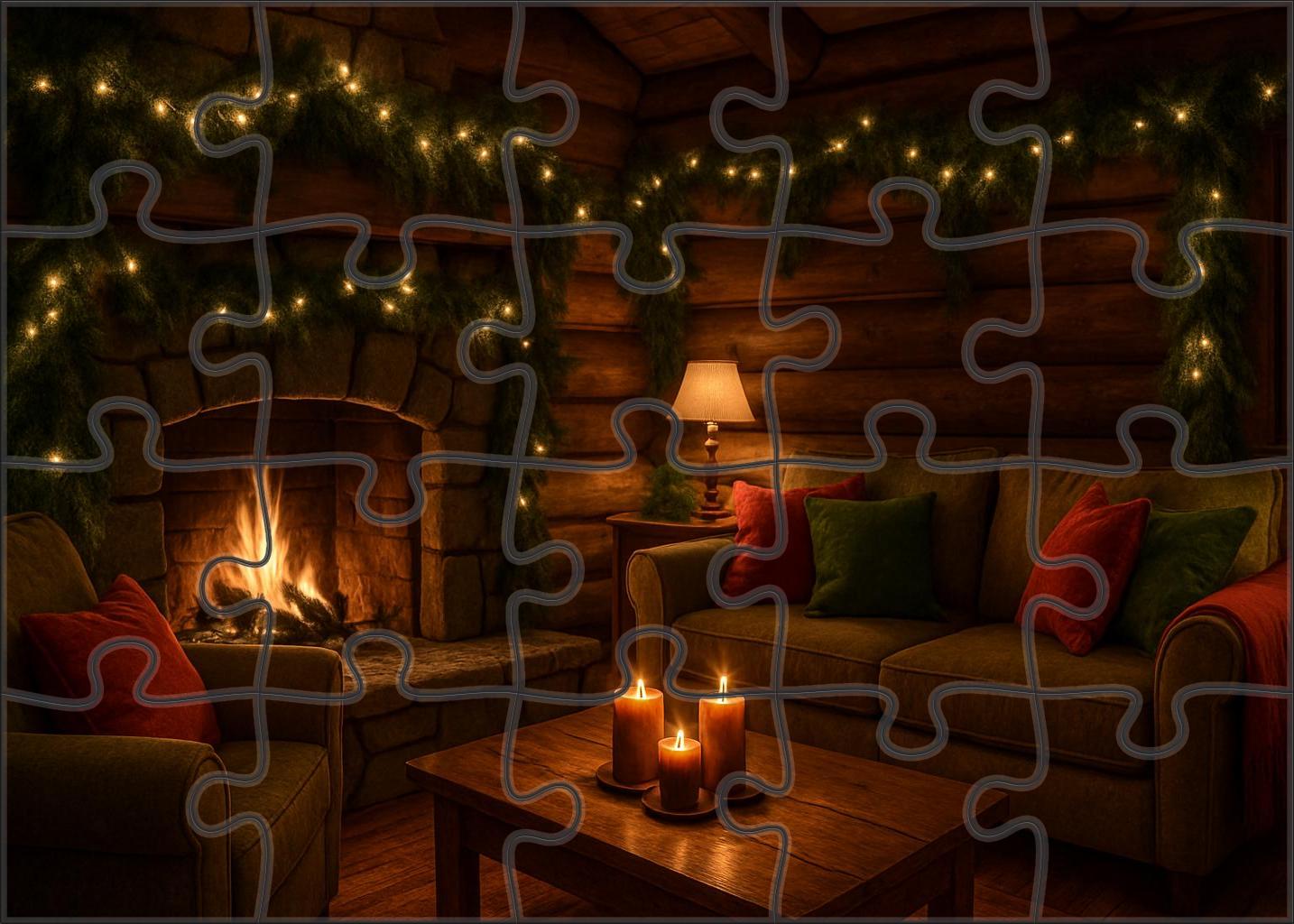 Winter Hearthside Glow 300 Piece Puzzle