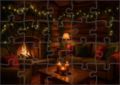 Winter Hearthside Glow 300 Piece Puzzle