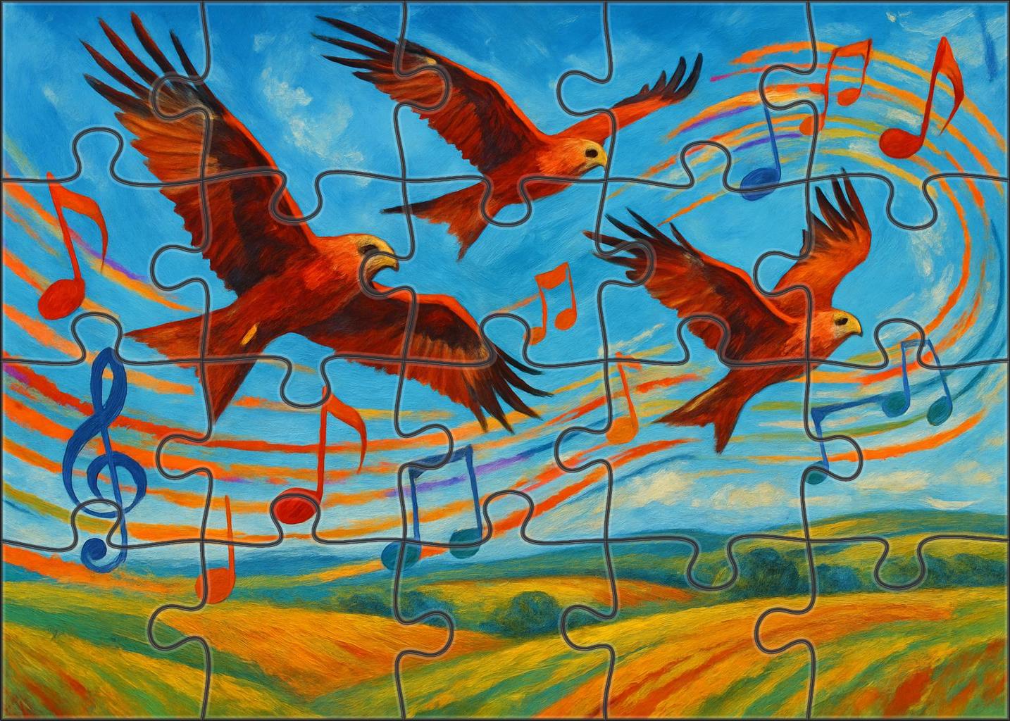 Crimson Kite Cloud Voyage 500 Piece Puzzle