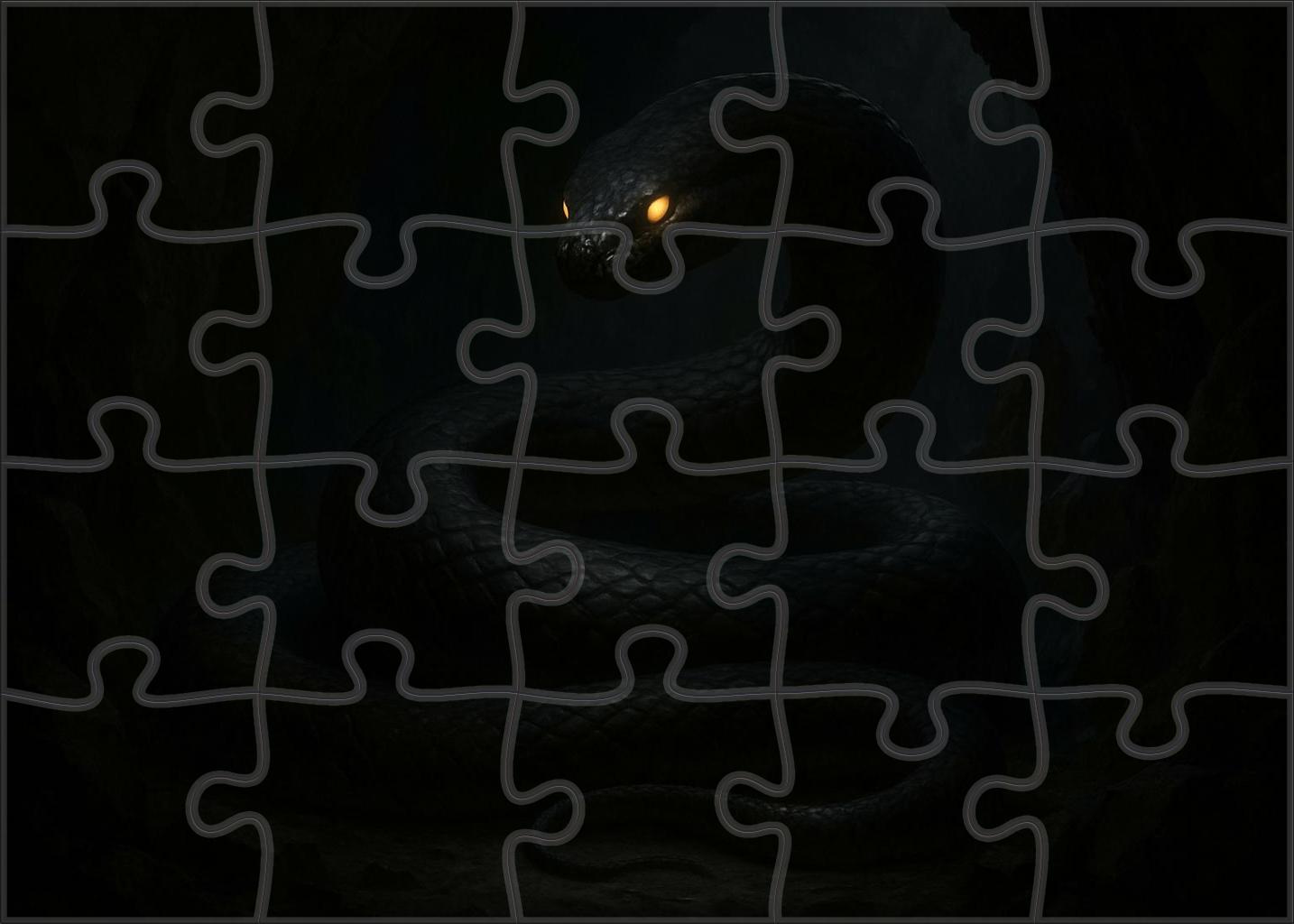 Obsidian Fang Basilisk 50 Piece Puzzle