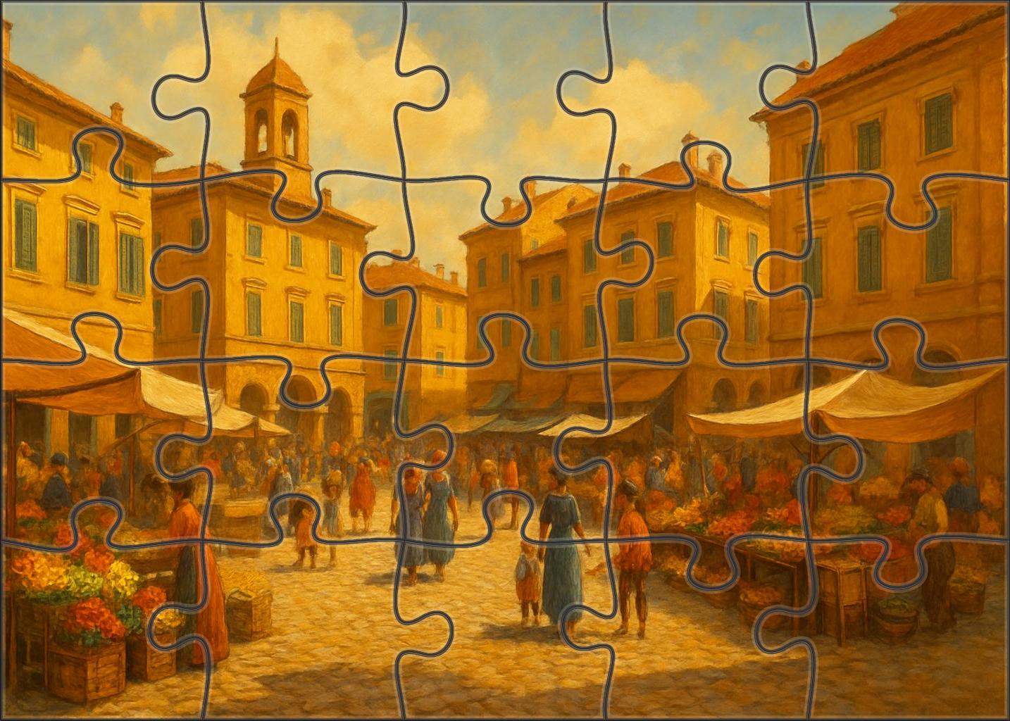 Amber Square 100 Piece Puzzle