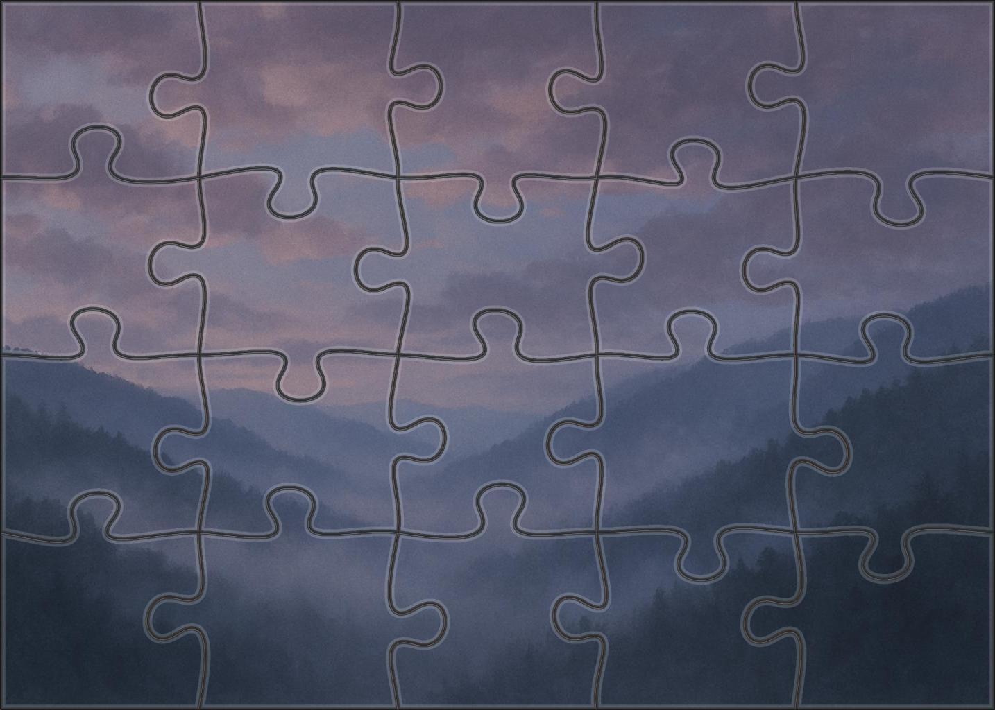 Mist-hued Valley Twilight 50 Piece Puzzle
