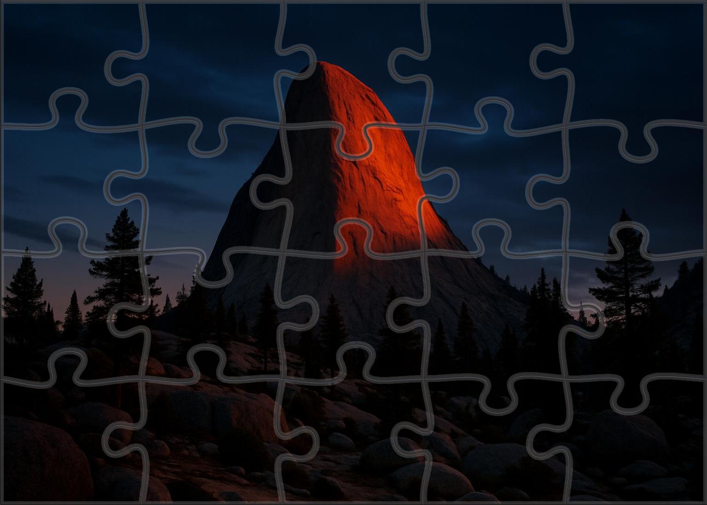 Twilight Granite Monolith Premium Puzzle Pieces