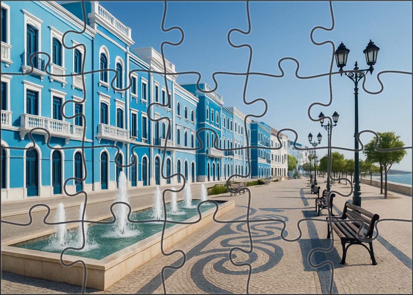 Cerulean Promenade Family Puzzles