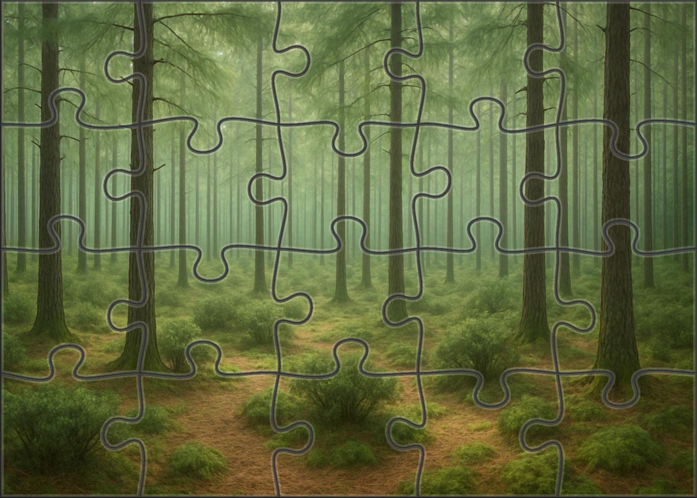 Silent Pine Veil Puzzle For Kids