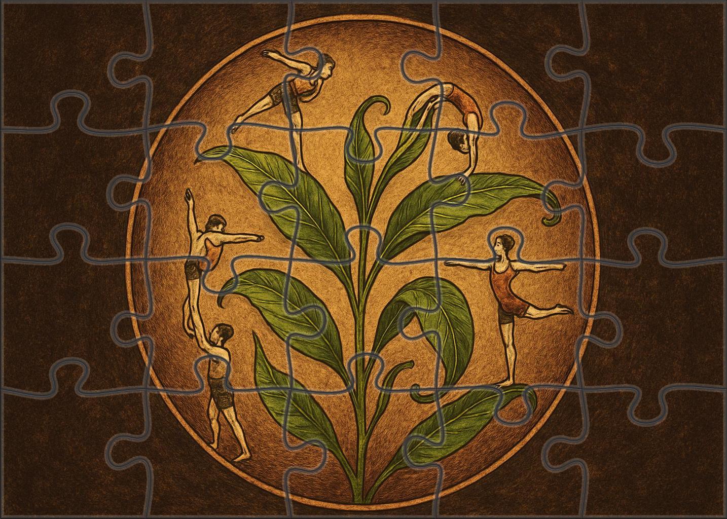 Whimsical Tea Leaf Circus 300 Piece Puzzle