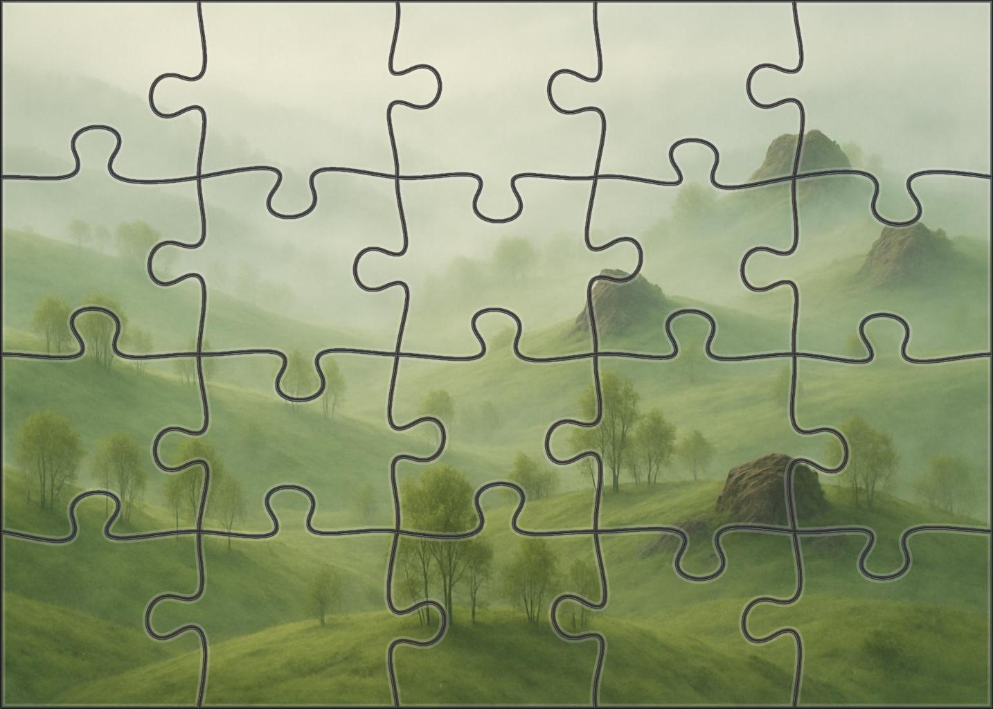 Emerald Rolling Highlands Challenging Puzzles