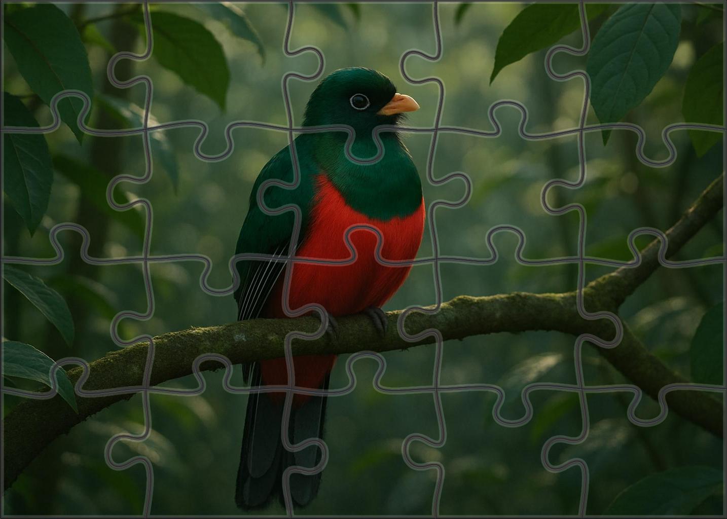 Elegant Trogon Jewel Of The Subtropics Challenging Puzzles