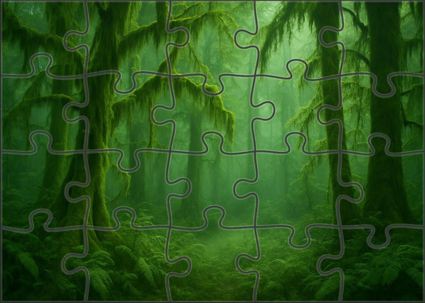 Whispering Rainforest Glade Puzzle Collection