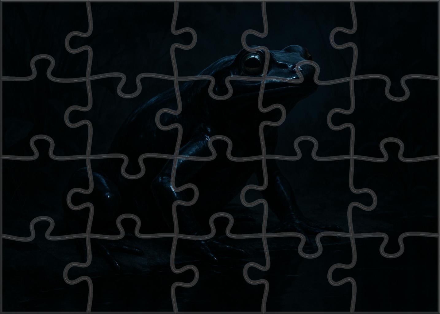 Obsidian Mirage Elusive Amphibious Predator With Camouflaging Skin 200 Piece Puzzle