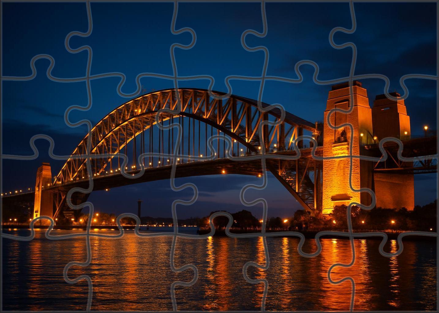 Sydney Harbour Bridge Spanning Sydney Australia Recognized By 6744 Worldwide As An Engineering And Urban Icon Easy Puzzles