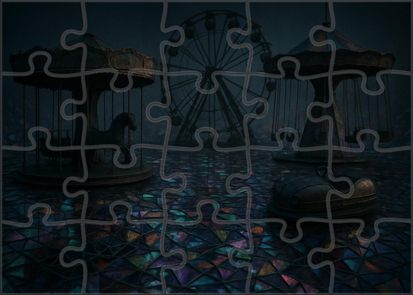 The Silent Carnival Of Shattered Reflections Puzzle Collection