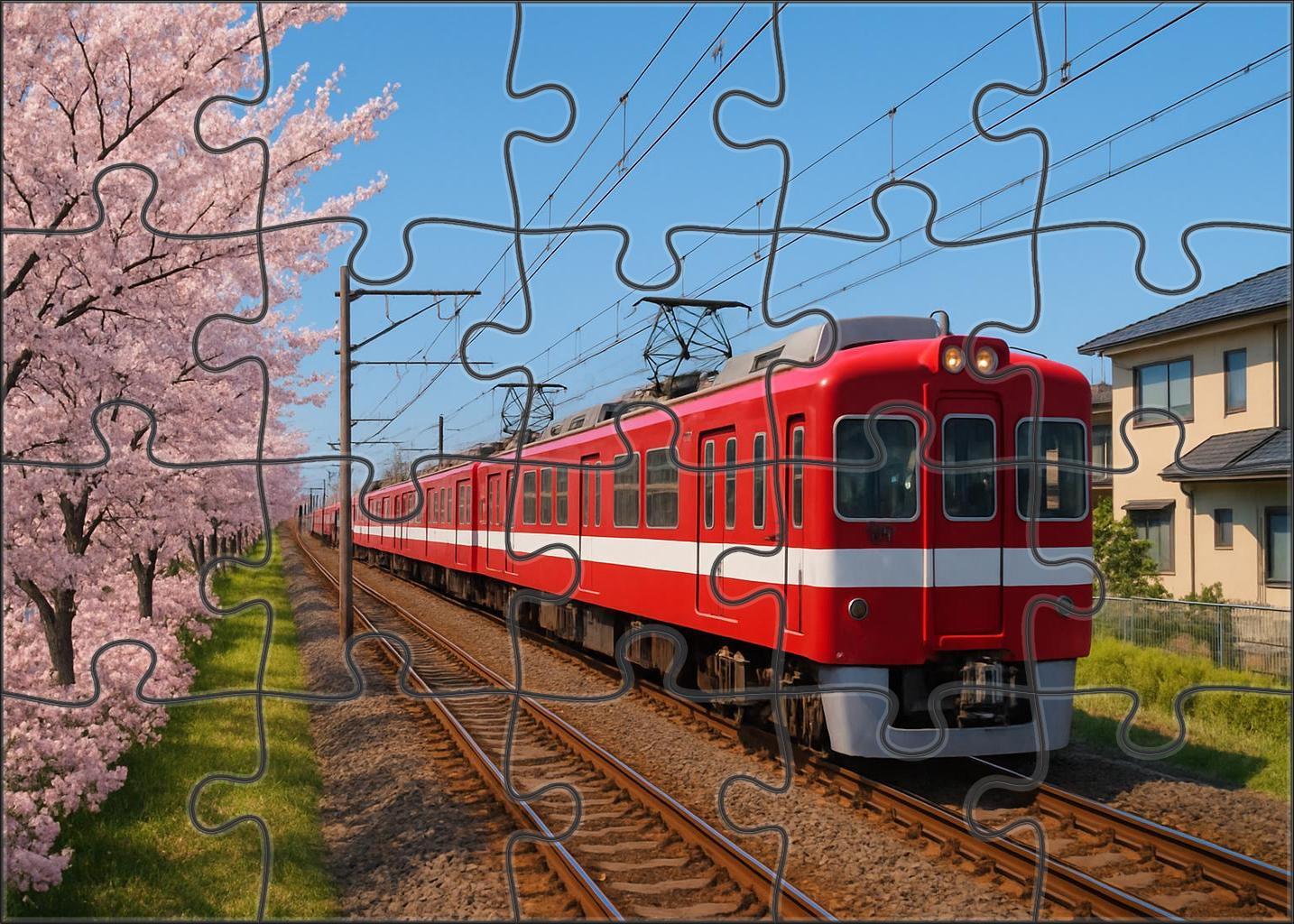 Crimson Horizon Commuter Emu Large Format Puzzle