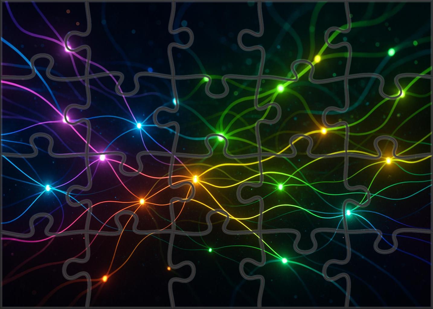 Chromatic Pulse Of Universal Connectivity 500 Piece Puzzle