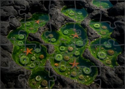 Emerald Tide Pools 1000 Piece Puzzle