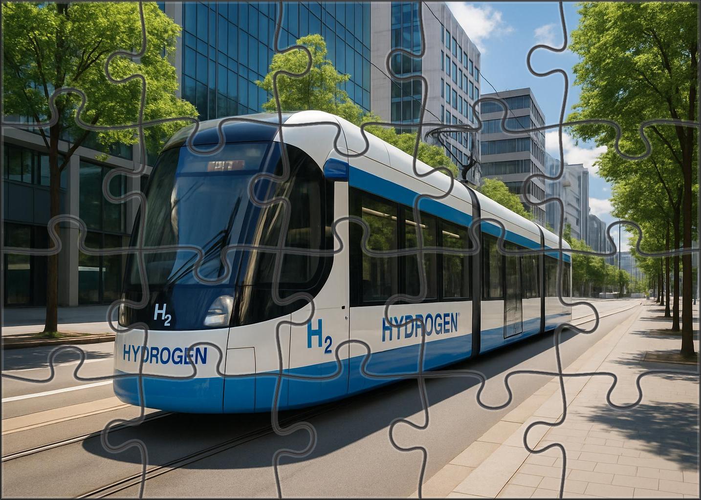 Hydrogen Fuel Cell Tramway 50 Piece Puzzle