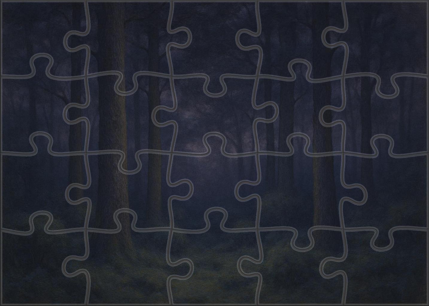 Veiled Twilight Grove Unique Puzzle Design