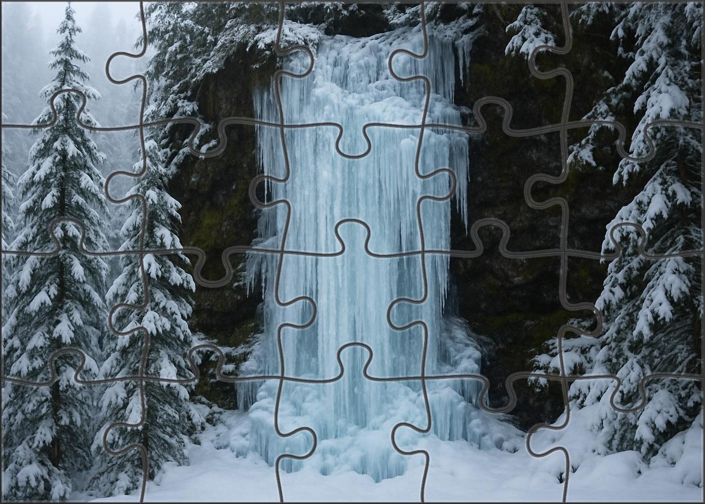 Winters Crystal Veil Custom Jigsaw Puzzle