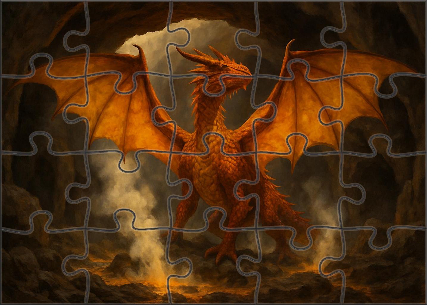 Sulfurwing Drake 1000 Piece Puzzle