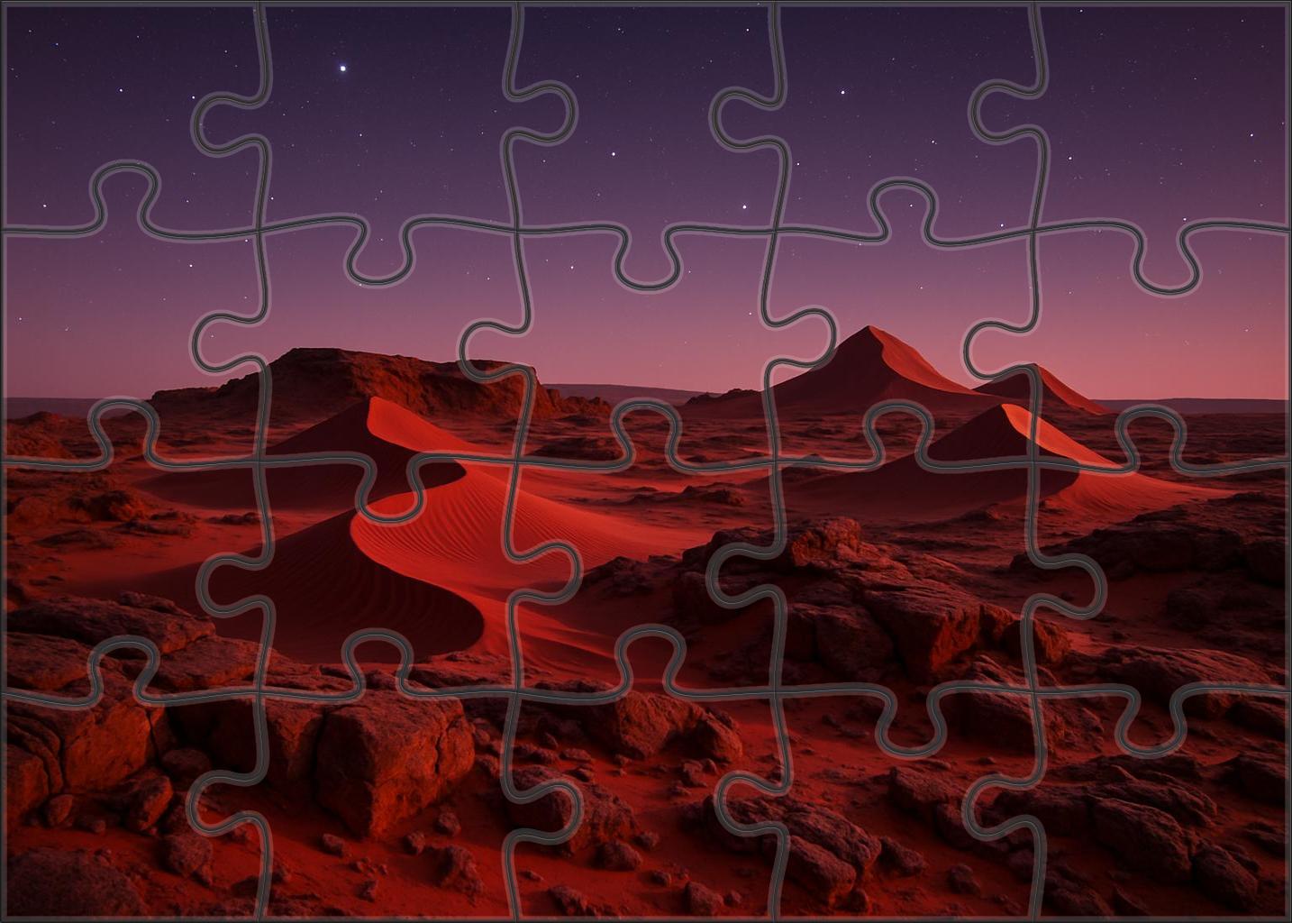 Crimson Evening Plateau Family Puzzles