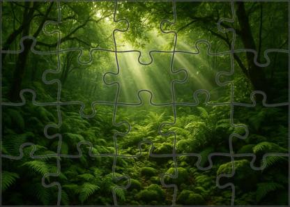 Verdant Fernwood Ravine Easy Puzzles