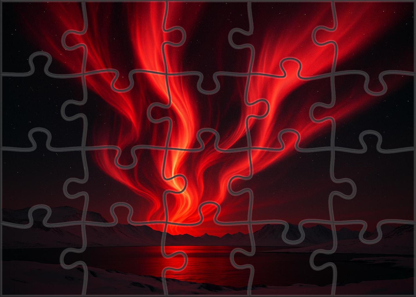 Crimson Ion Storm 200 Piece Puzzle