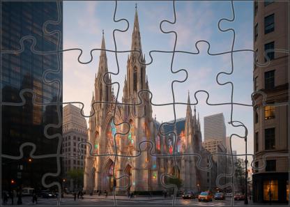 Sagrada Familia Barcelona Spain - Globally Recognized By 6877 For Its Unique Modernist Design Easy Puzzles