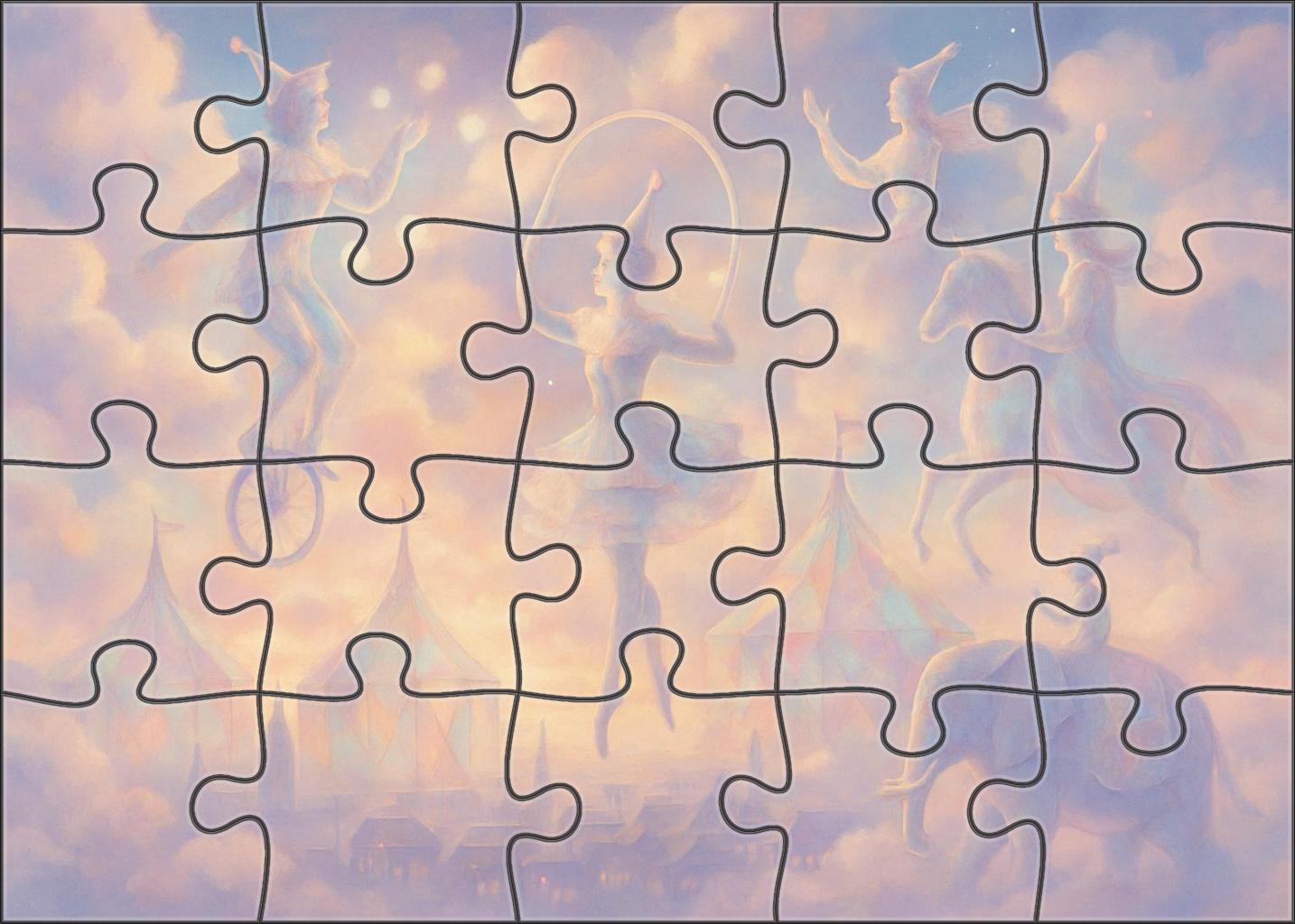 Carnival Of Floating Silhouettes Puzzle Fun