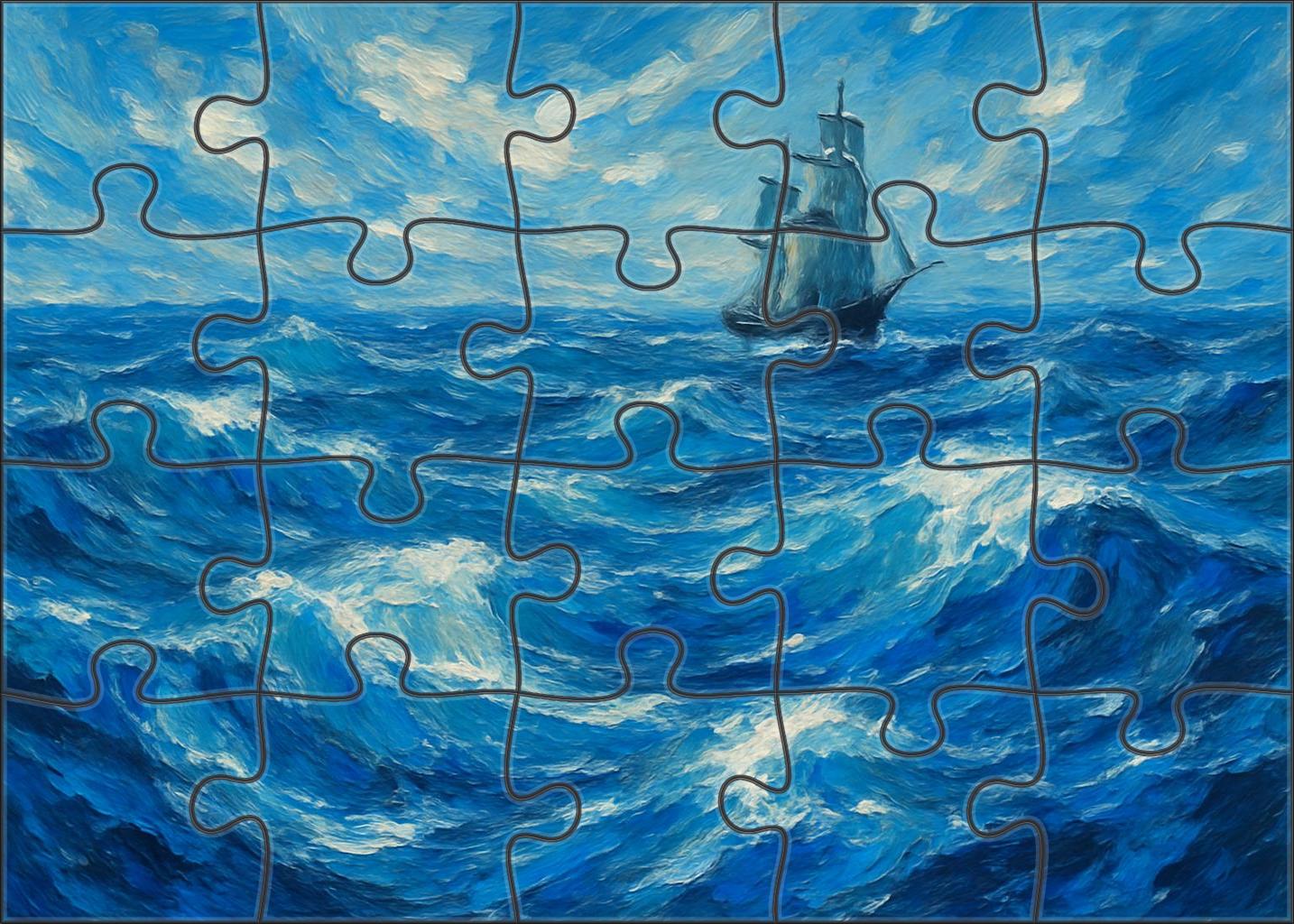 Eternal Embrace Of The Seas Premium Puzzle Pieces