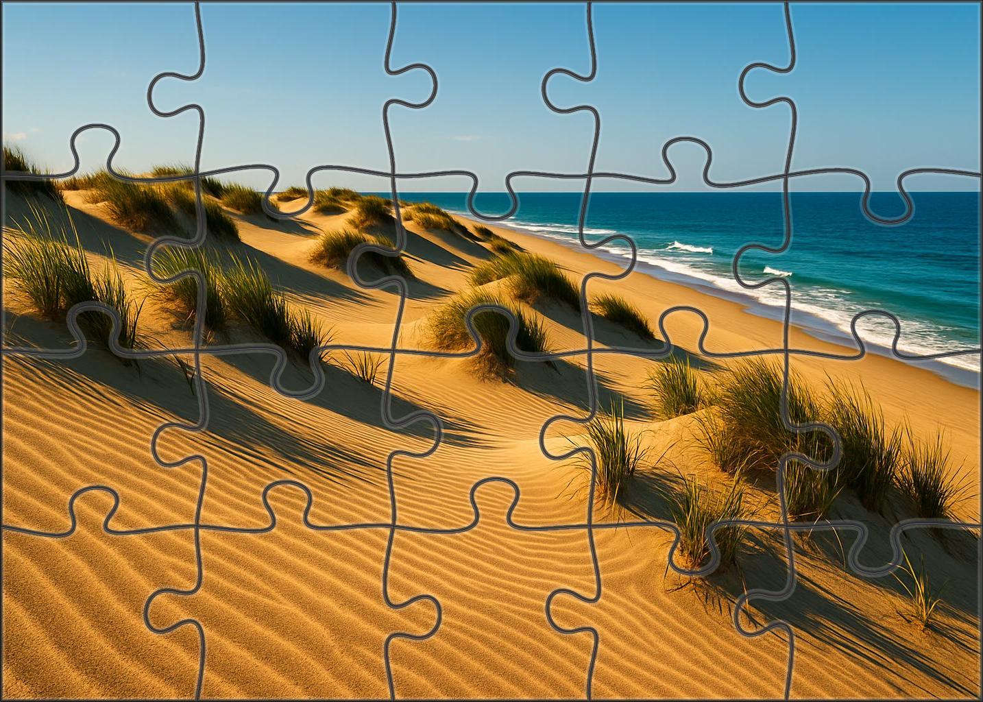 Amber Dunes Coastal Escape 50 Piece Puzzle
