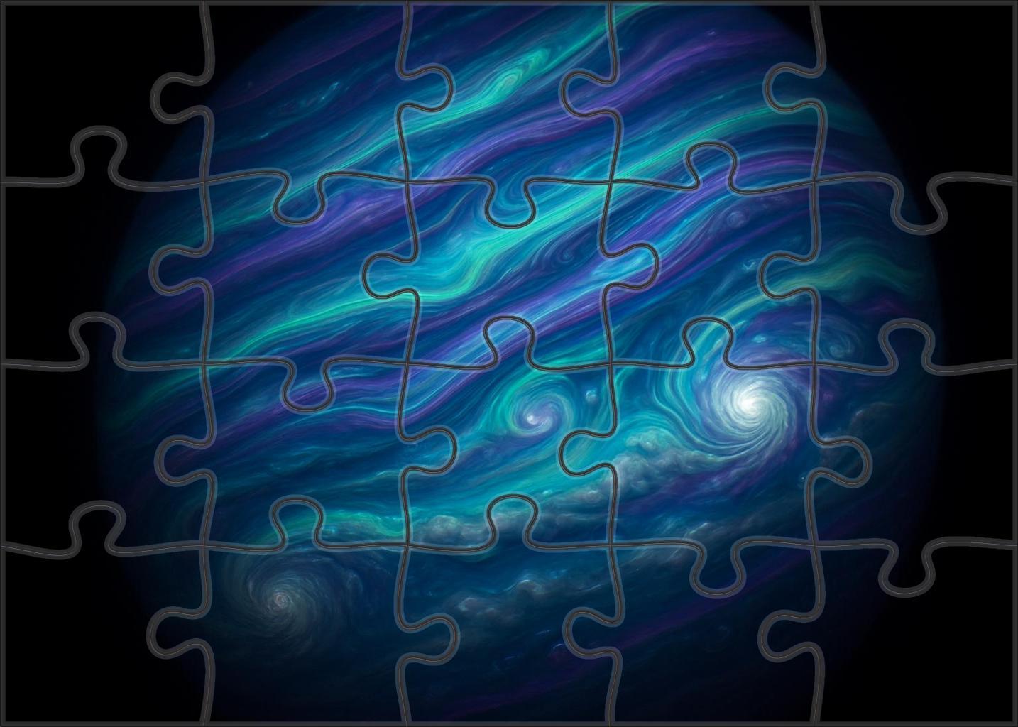 Iridescent Jet Stream Bands 100 Piece Puzzle