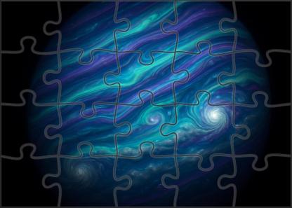 Iridescent Jet Stream Bands 100 Piece Puzzle