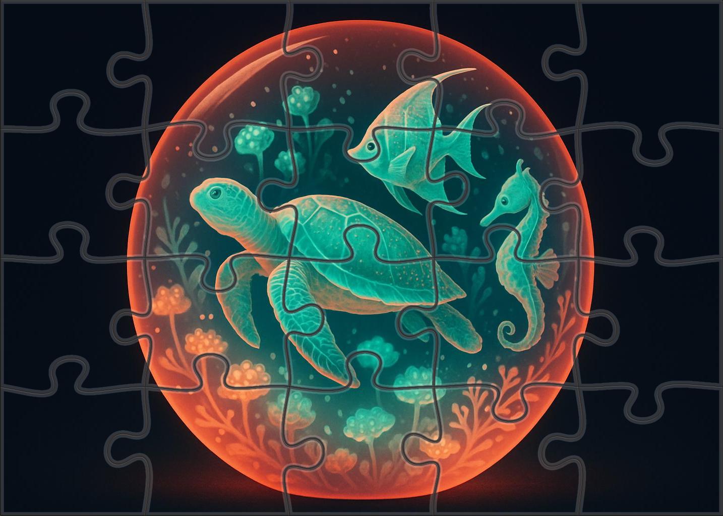 Luminescent Coral Ball Mini Puzzle