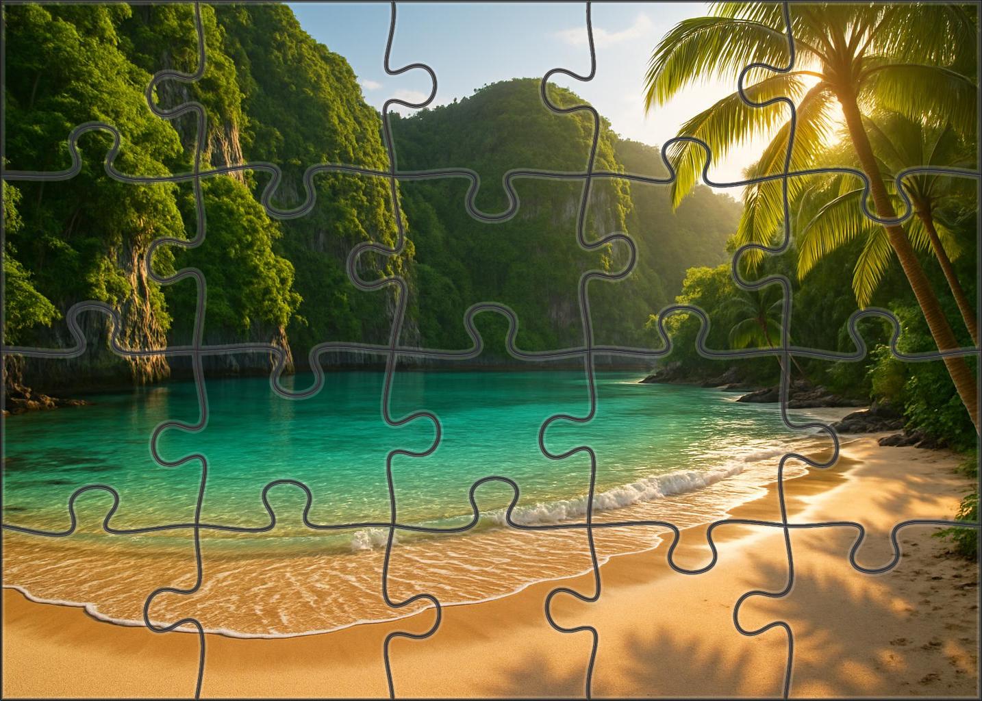 Secluded Lagoon A Pristine Escape 50 Piece Puzzle