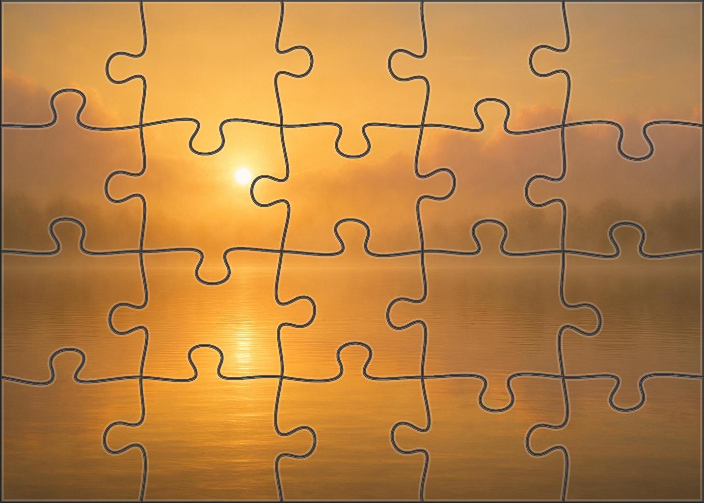 Golden Mist Glimmer 1000 Piece Puzzle