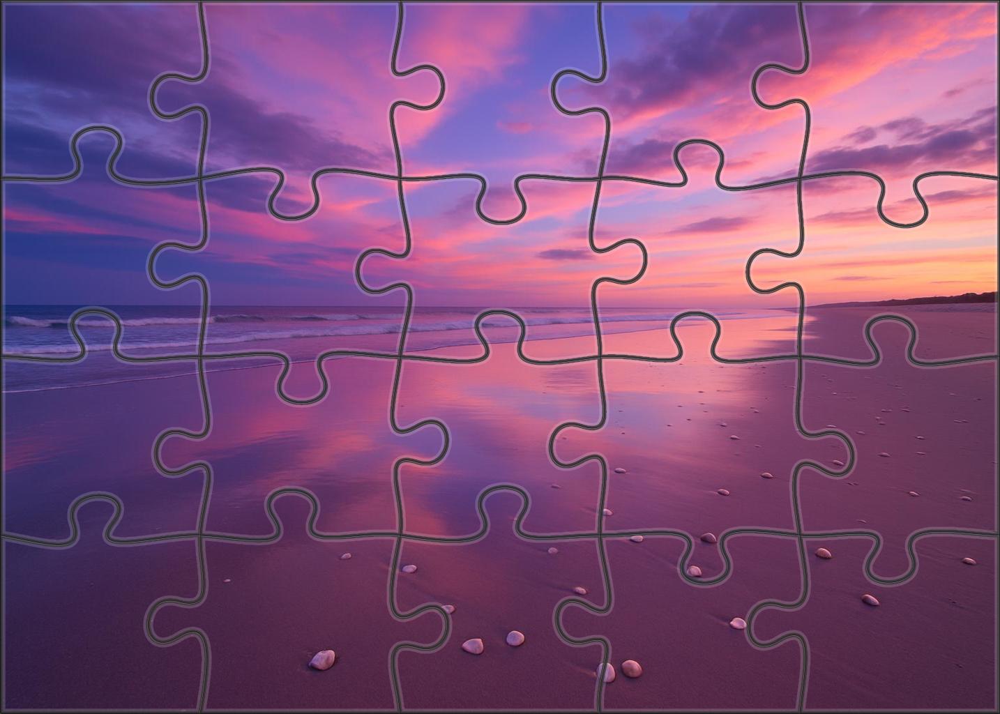 Sandy Shoreline Twilight 200 Piece Puzzle