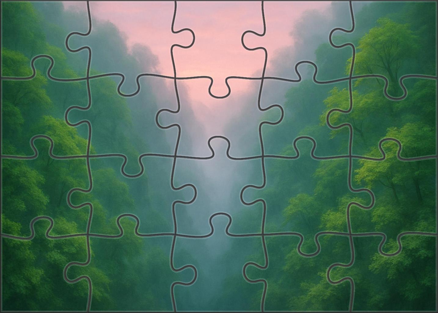 Emerald Ravine Dawn Easy Puzzles