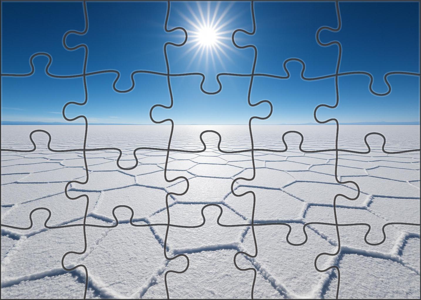 Saltpan Mirror Flats 1000 Piece Puzzle