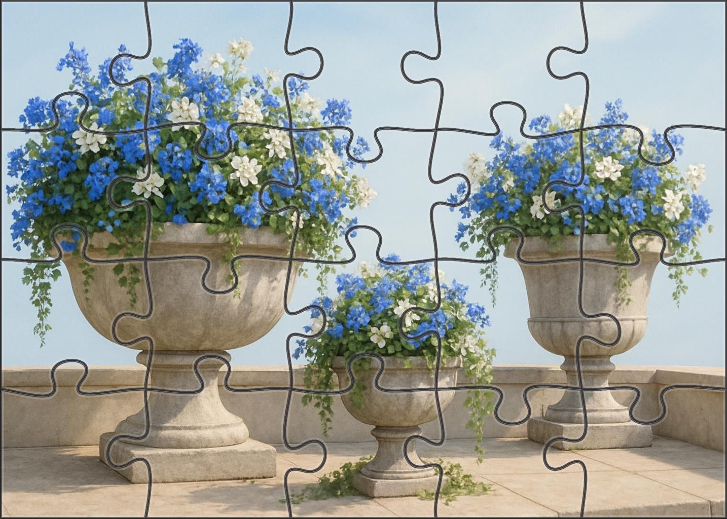 Ocean Breeze Terrace Garden 100 Piece Puzzle