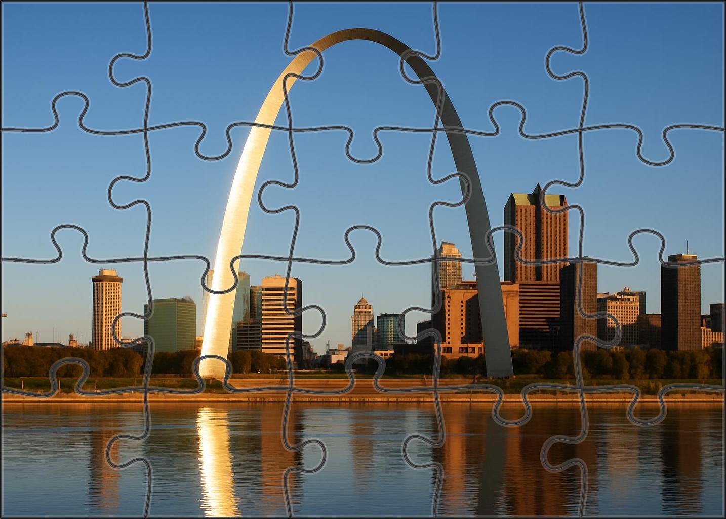 The Gateway Arch St Louis Usa Recognized By 6412 Worldwide As A Monument To Westward Expansion Unique Puzzle Design