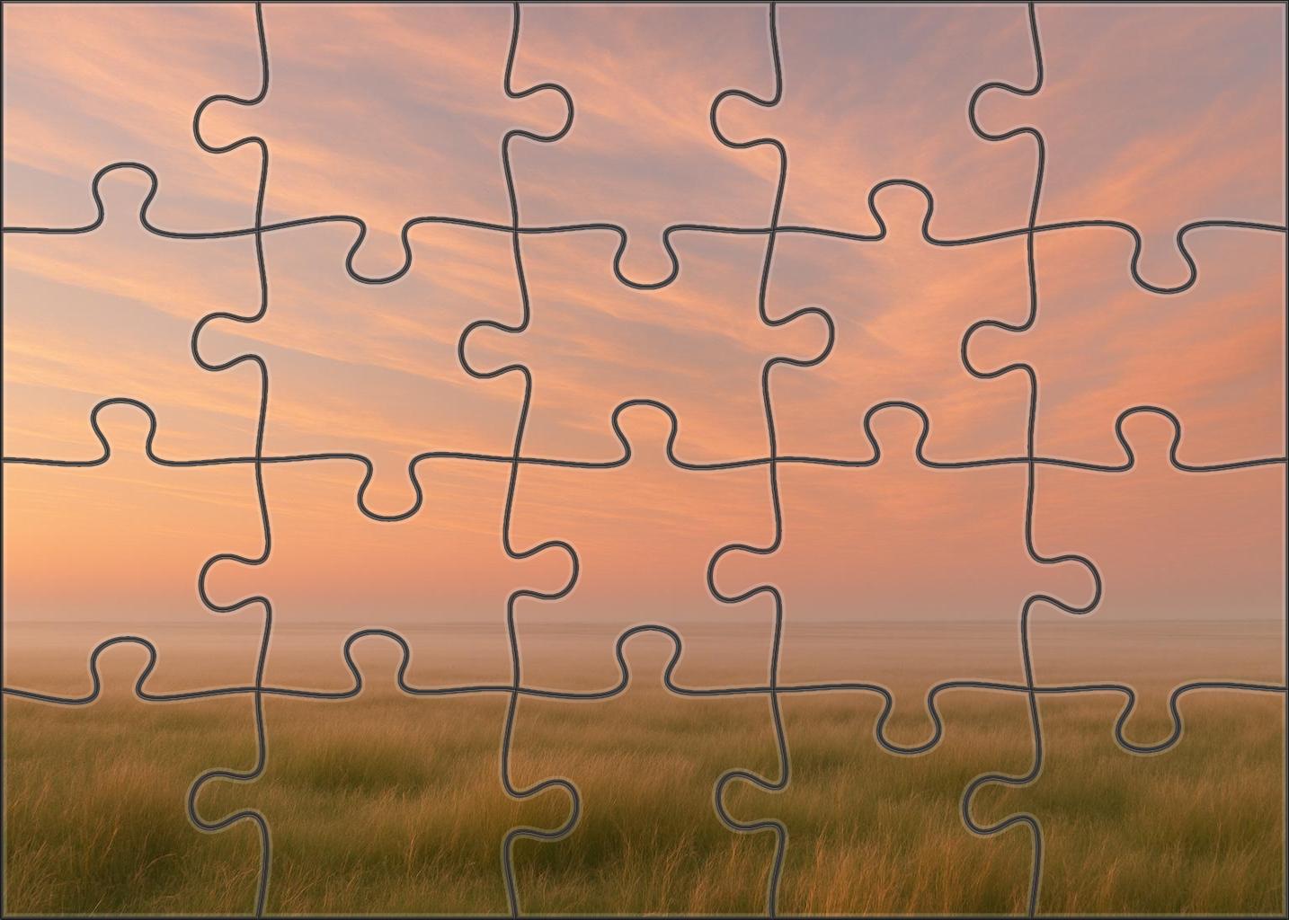 Peach Mist Panorama Challenging Puzzles