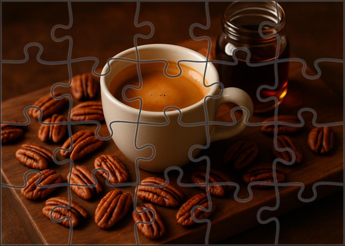 Maple Hearth Creamy Espresso Blend With Roasted Pecan And Maple Syrup Sweetness 50 Piece Puzzle