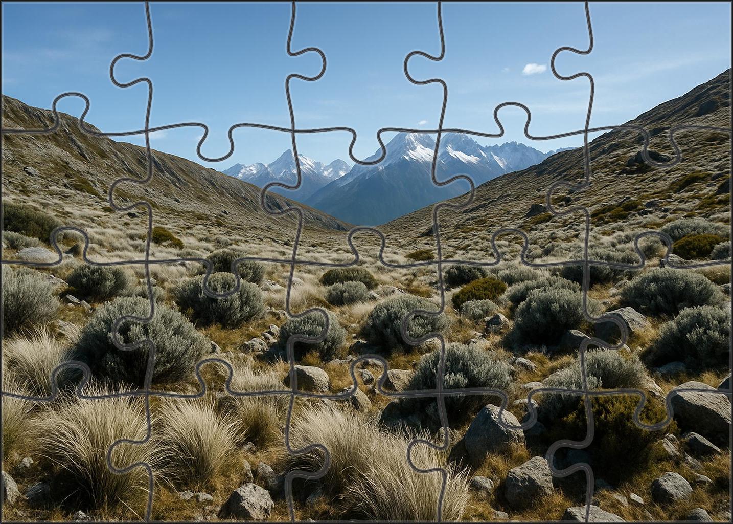 Silver Tundra Ridge 200 Piece Puzzle