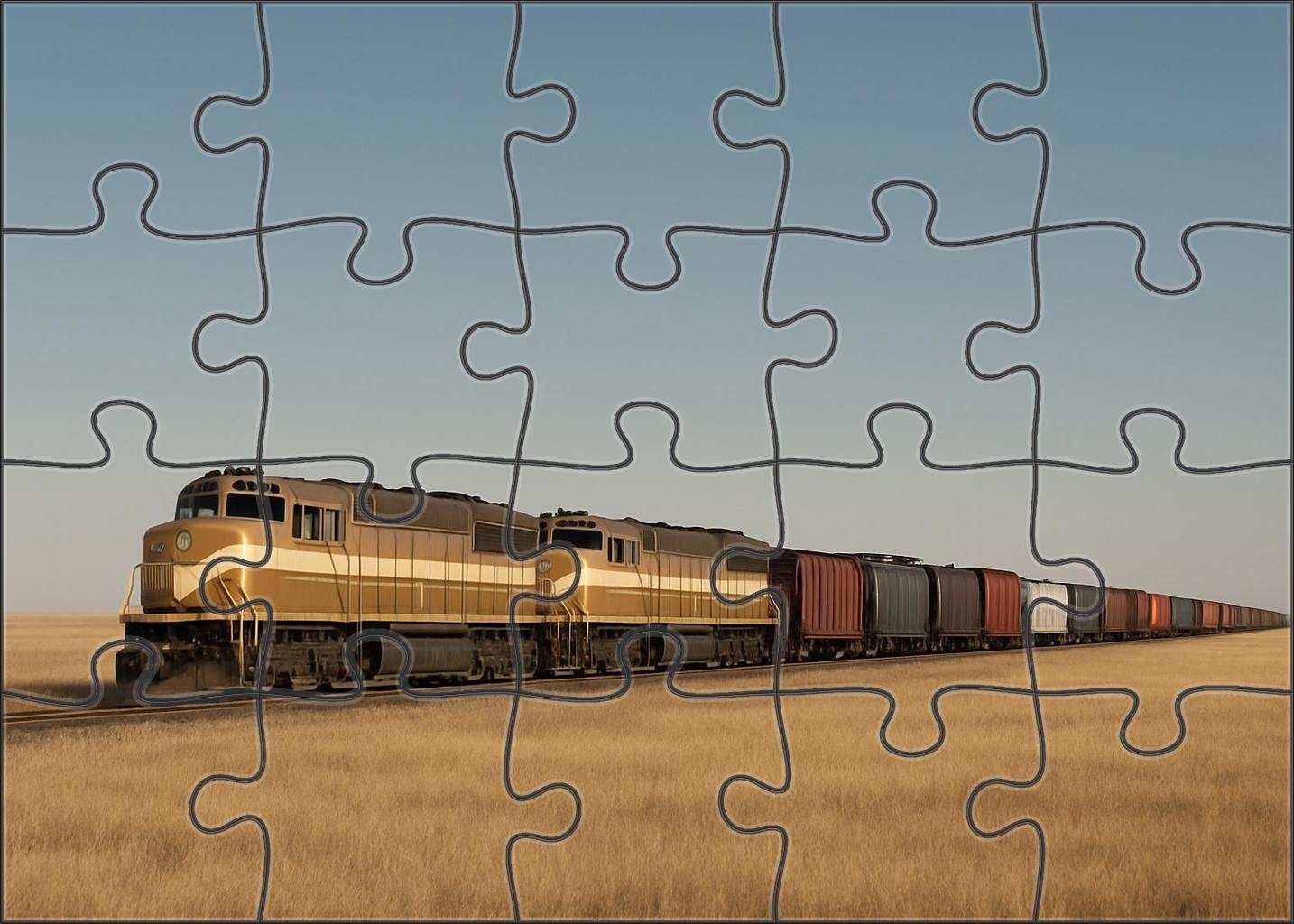 Golden Prairie Freight Large Format Puzzle