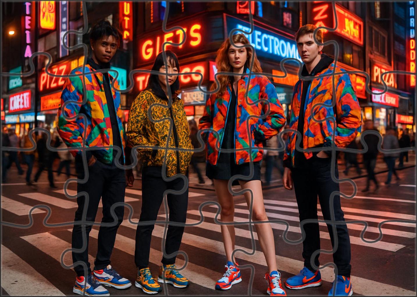 Urban Streetwear Renaissance Bold Prints And Cultural Fusion 50 Piece Puzzle